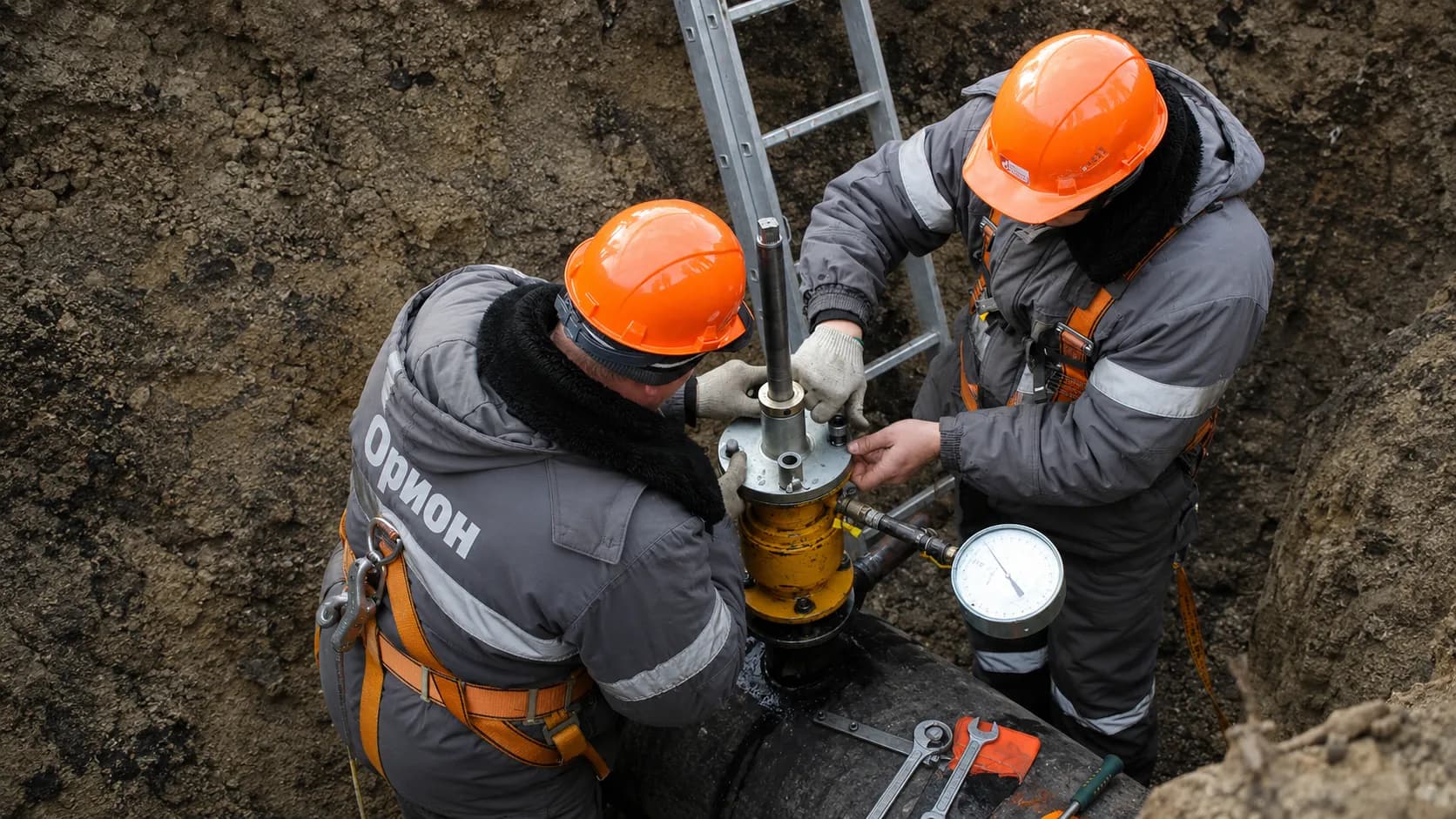 Строительно-монтажные работы по газификации и пусконаладка — иллюстрация услуги
